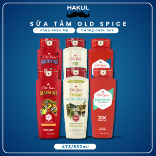 [HÀNG CHUẨN] Sữa Tắm Nam Old Spice 532ml/473ml - Sạch Bụi Bẩn Mồ Hôi, Thơm Lâu
