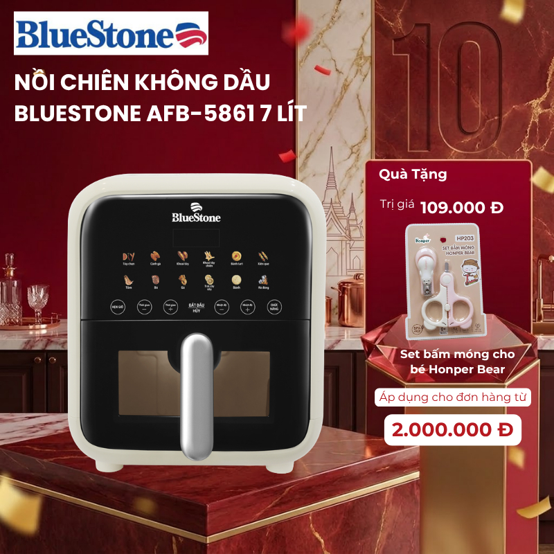Nồi Chiên Không Dầu BlueStone AFB-5861 7 Lít 1800W