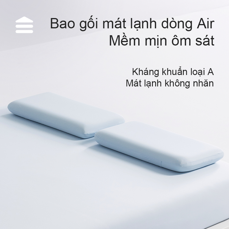 Vỏ Gối Mát Lạnh Không Nhăn Medoga Dòng Air | Mát Lạnh Vùng Đầu Cổ | Bao Gối Ôm 37x105 | Cặp Bao Gối 