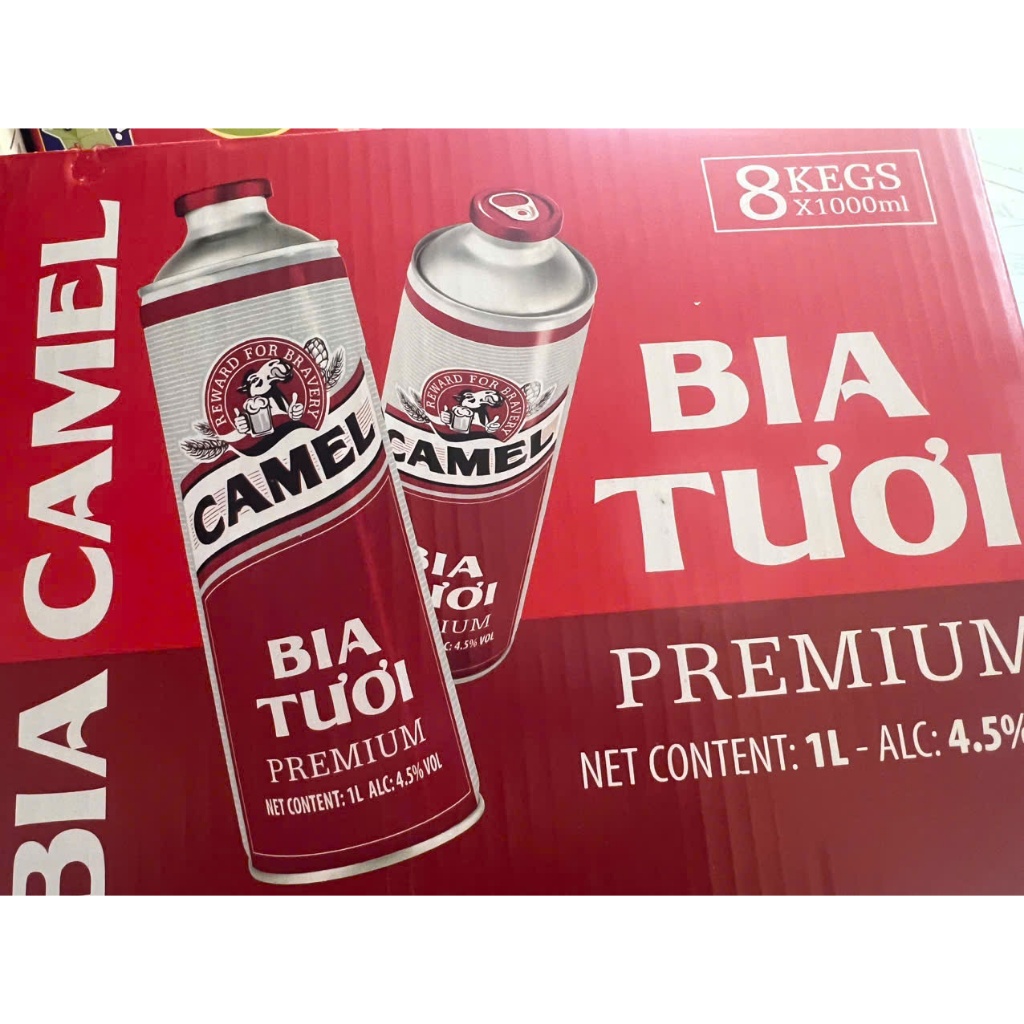 Bia Tươi CAMEL 1L/2L (4.5%) - HSD mới nhất