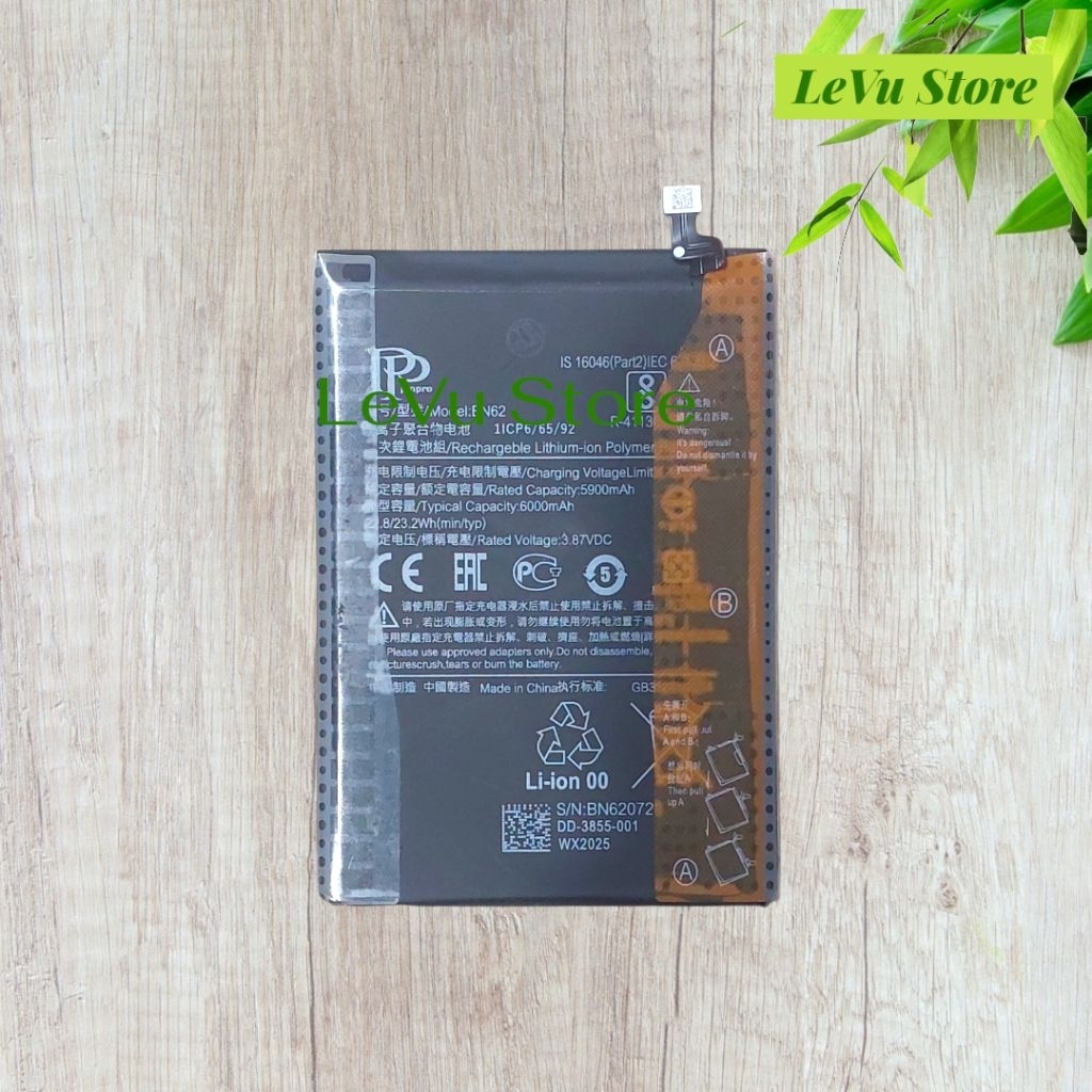Pin Redmi 9T , Poco M3 [BN62 / 6000mAh] Hãng PP