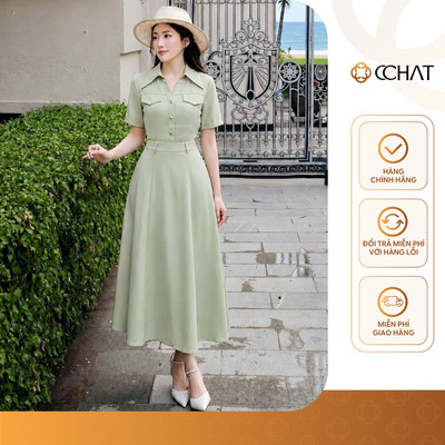 Set Đồ Nữ 𝐂𝐂𝐇𝐀𝐓 Dáng Suông Classic Trẻ Trung Chất Liệu Tuytsi Cao Cấp 16BNS2041ST