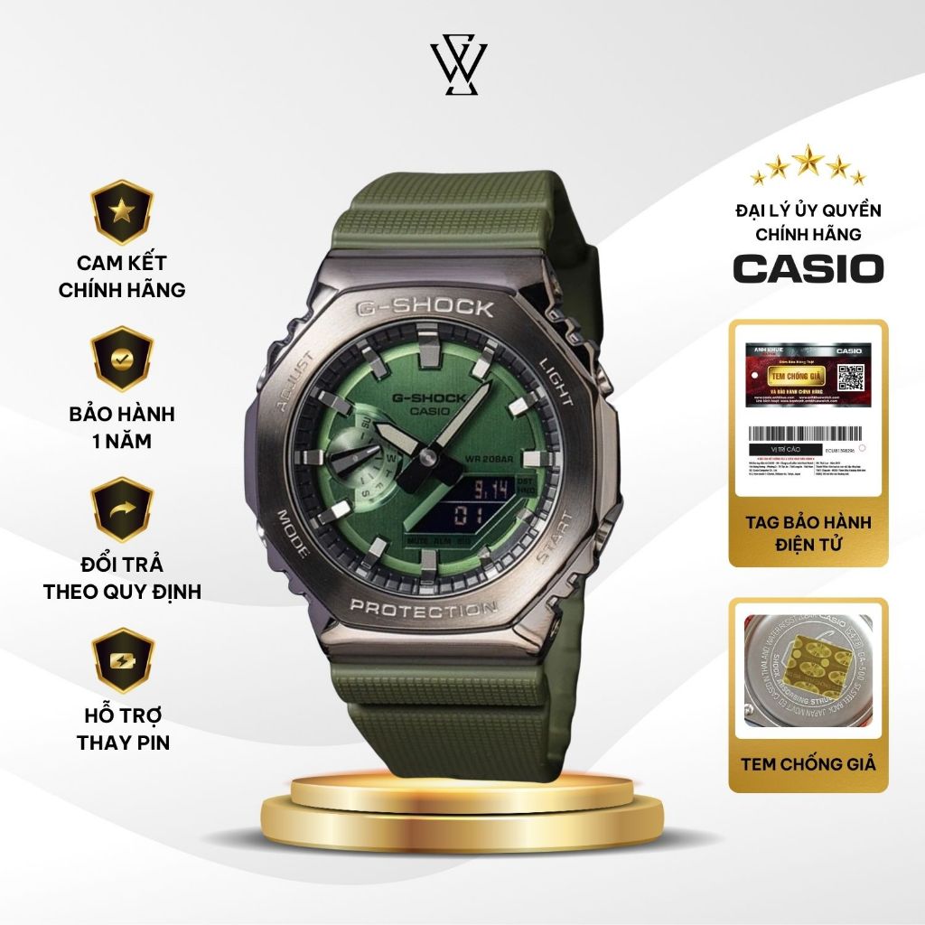Đồng Hồ Casio G-Shock Nam GM-2100B-3ADR Kính Khoáng 44.5mm Chống Nước Dây Nhựa Chính Hãng - WATCHSTO
