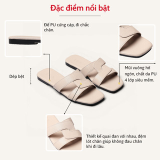 Dép Bệt Nữ Kiểu Quai Đan Chéo Pixie H105