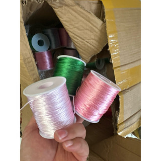 Dây tim đan vòng 1,5mm cuộn 100m (đỏ-đen)