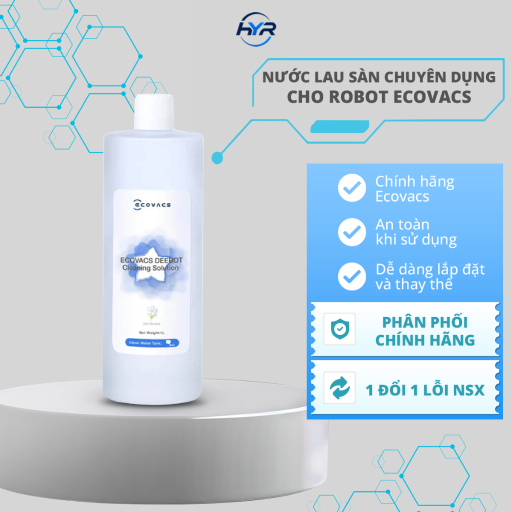 Nước lau sàn chuyên dụng cho Robot hút bụi lau sàn Ecovacs - Chính hãng