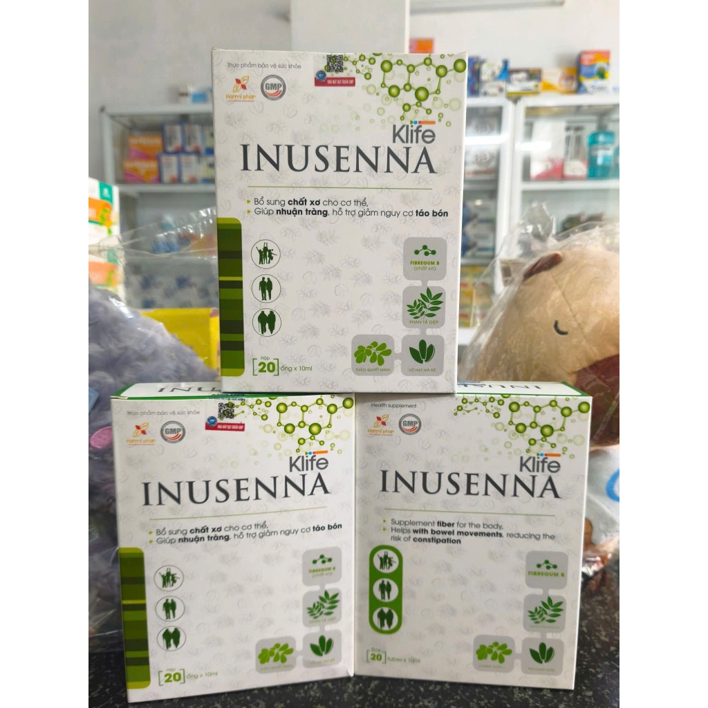 Bổ Sung Chất Xơ Cho Trẻ Em Và Người Lớn Klife INUSENNA (Hộp 20 ống)