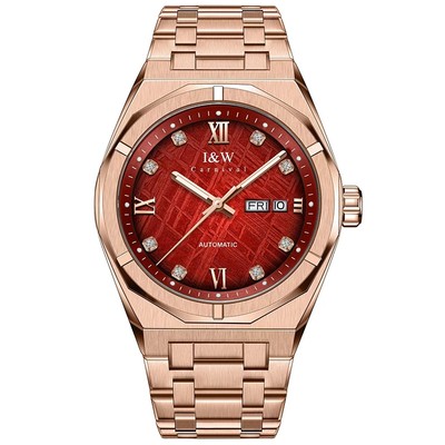 Đồng hồ nam chính hãng I&W Carnival 751G-T19 Kính sapphire,Chống nước 50m,BH 24 tháng,Máy Cơ Automatic,dây thép 316L