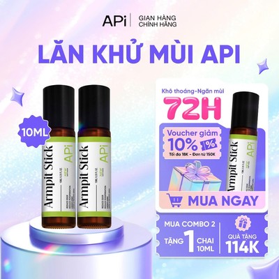 Lăn nách APi khử mùi hôi nách, Lăn khử mùi ngăn mồ hôi, Son nách APi mờ thâm, dưỡng sáng nách API BODY ODOR