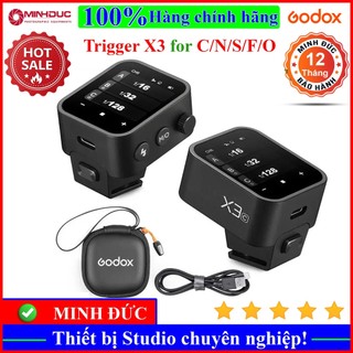 Trigger Godox X3 dùng cho máy ảnh Canon , Nikon, Sony, Fujifilm, Olympus ( MINH ĐỨC )