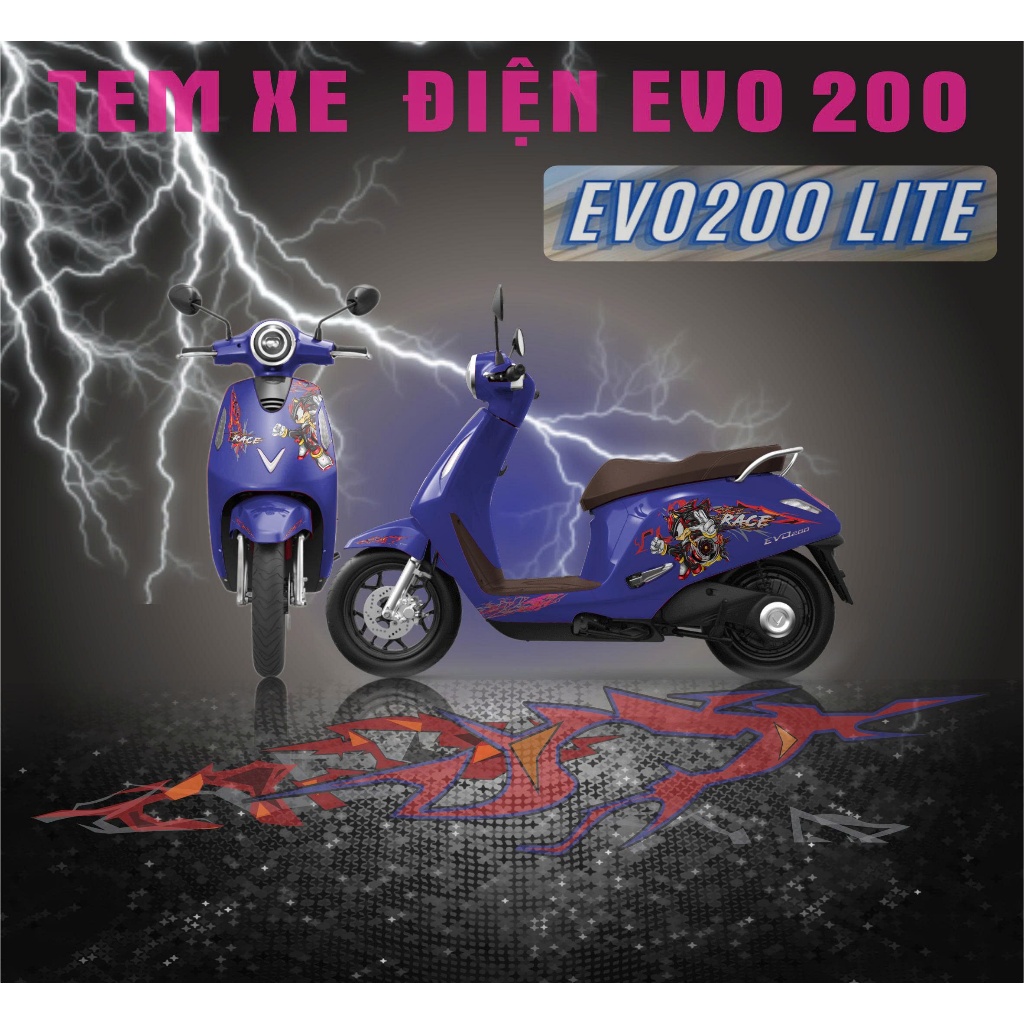 Tem xe máy điện evo 200 . evo lite neo