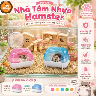 Nhà tắm cát bằng nhựa cho hamster - t3 pets shop