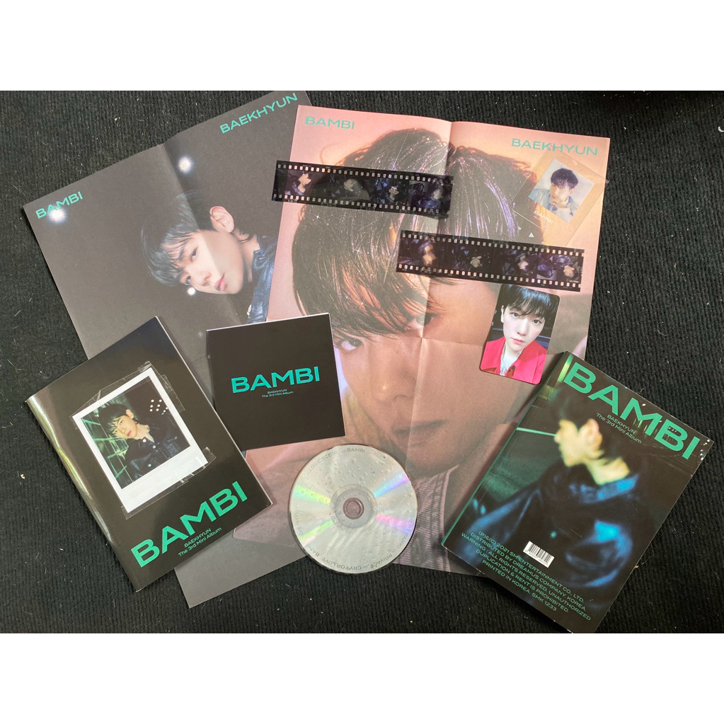 exo baekhyun solo album Bambi khui seal, gồm cd poster photocard và photobook như hình
