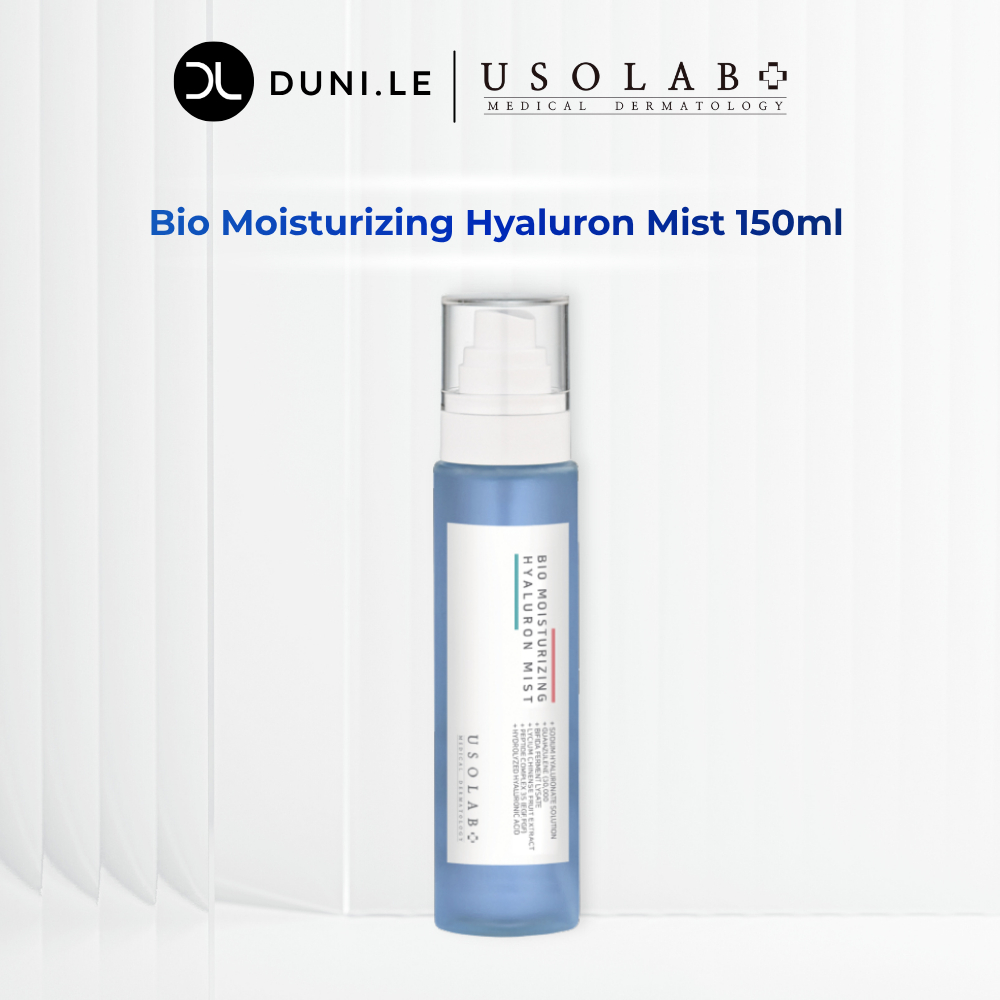 Xịt khoáng toner USOLAB Bio Moisturizing Hyaluron Mist 150ml | Duni Le Cosmetics