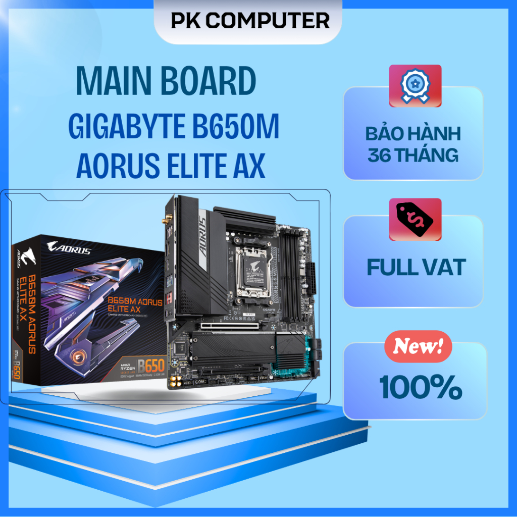 Mainboard Gigabyte B650M AORUS ELITE AX DDR5 ( Full VAT )