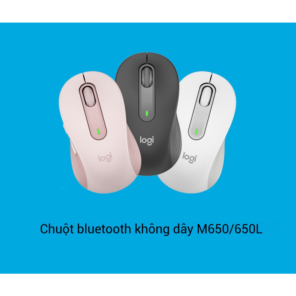 Chuột Logitech M650/M650L Chuột không dây Bluetooth văn phòng Chuột im lặng thời trang chuột máy tính | BigBuy360 - bigbuy360.vn