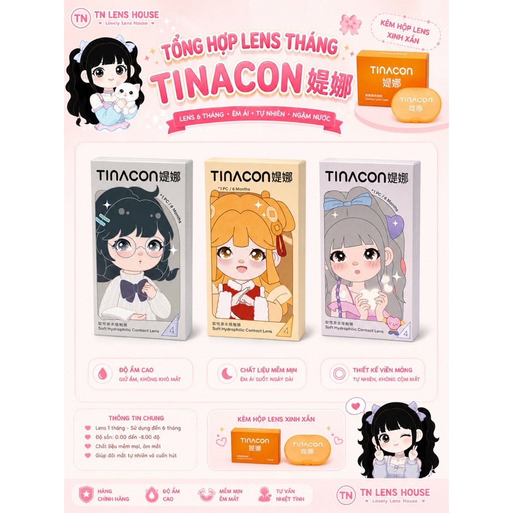 [HOẢ TỐC HCM](GIÁ 1 ĐÔI) TỔNG HỢP LENS 6 THÁNG NHÀ TINACON
