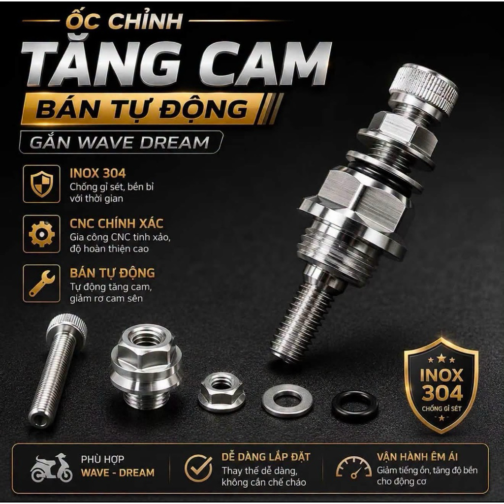 Bộ Ốc Tăng Cam wave/Dream /Cub /67