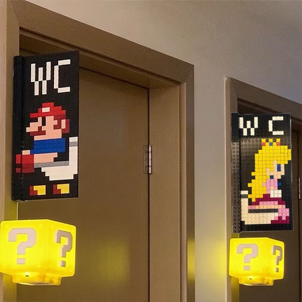 ( Sẵn 1 số ploai) Gói Vật Liệu Lego Mario Phòng Vệ Sinh Decor Phòng