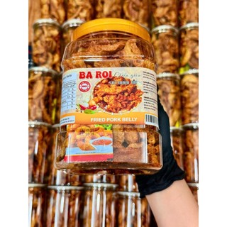 1KG Ba rọi sấy giòn sốt mắm tỏi được ép li tâm ráo dầu