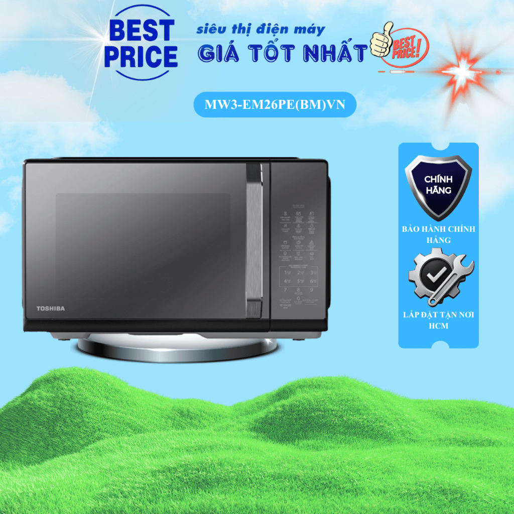MW3-EM26PE(BM)VN | Lò vi sóng Toshiba MW3-EM26PE(BM)VN 26 lít - Chính Hãng