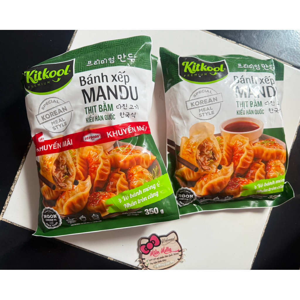 [1 tặng 1] Bánh Xếp Mandu Thịt Bằm  – Bánh Xếp Kitkool – Funnyfood