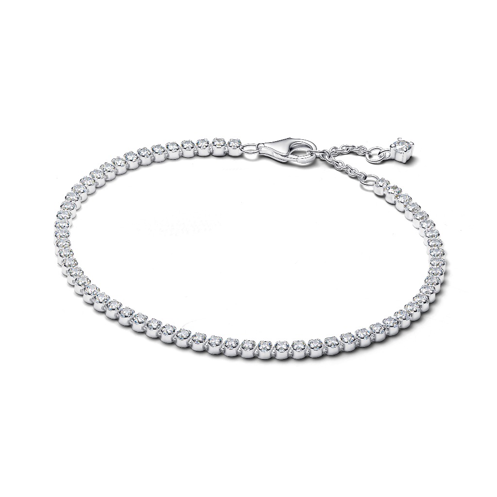 Vòng Tay Tennis Pandora Timeless Bạc Đính Đá Bản Nhỏ - Sparkling Tennis Bracelet