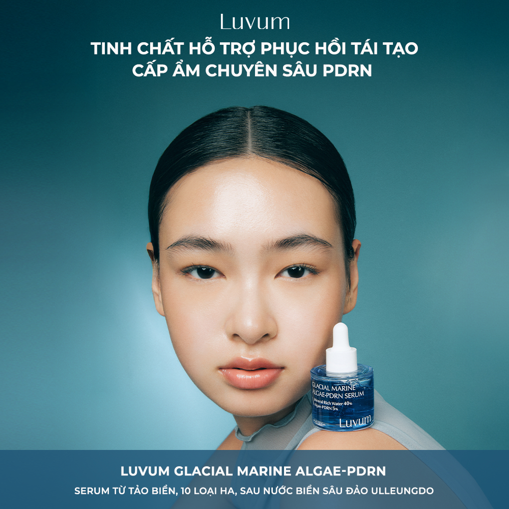 Tinh Chất Serum Hỗ Trợ Phục Hồi Tái Tạo Cấp Ẩm Chuyên Sâu Luvum Glacial Marine Algae-PDRN Serum 30ml