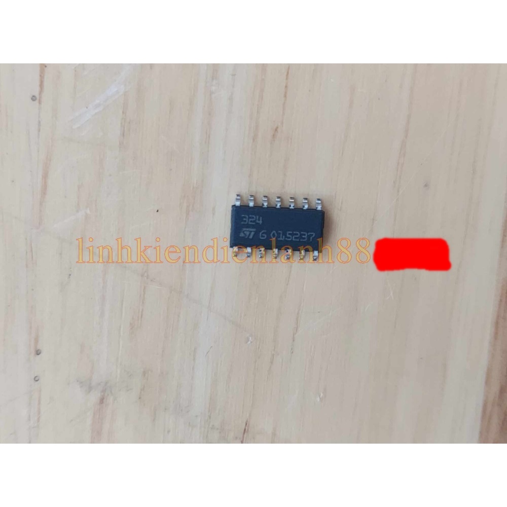 IC Khuếch Đại thuật toán LM324 dán 14 chân Mới chính hãng ST 100%