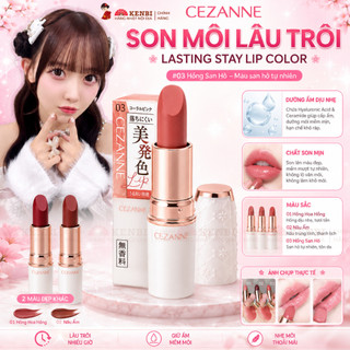 <HÀNG CHÍNH HÃNG>Son môi CEZANNE Lasting Stay Lip Color Nhật Bản mịn lỳ, lâu trôi, không khô môii