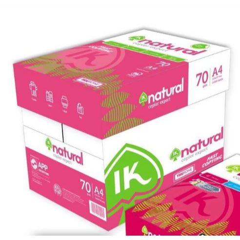 Thùng Giấy A4 IK Natural 70gsm ( Ream 500 tờ)