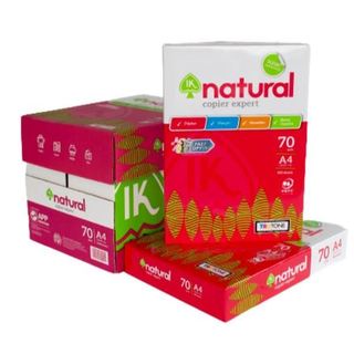 Thùng Giấy A4 IK Natural 70gsm ( Ream 500 tờ)