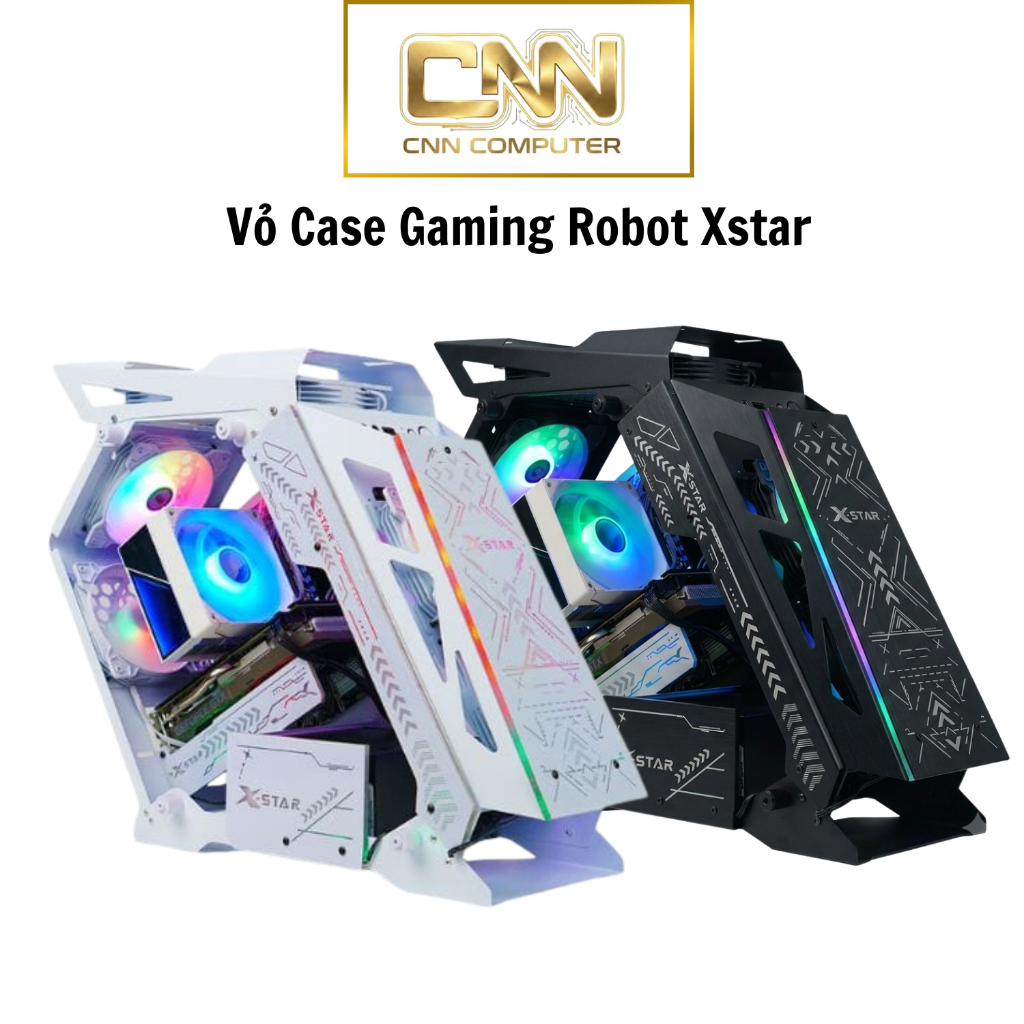 Vỏ Case Robot Xstar Gaming Chính Hãng, Kính Cường Lực, Hỗ Trợ Tản Nhiệt Tốt, Build PC Gaming Đẹp