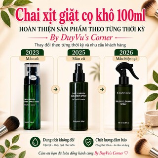 Xịt Giặt Cọ Khô by DuyVu's Corner – Dung Dịch Vệ Sinh Cọ Makeup Nhanh, Không Cần Rửa Nước
