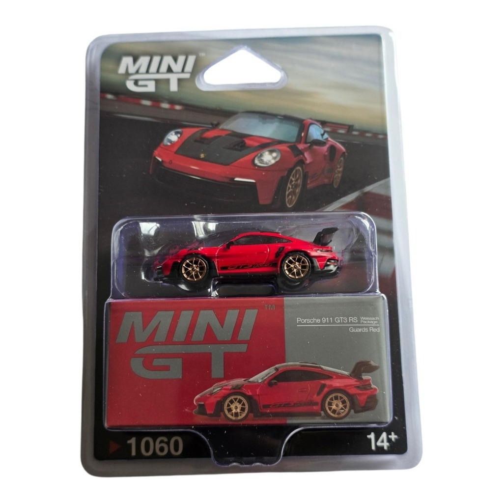 MiniGT PORSCHE 911 GT3 RS Weissach Package Guards Red - Xe Mô Hình Diecast 1/64 - Minigt 1060 - [XE 