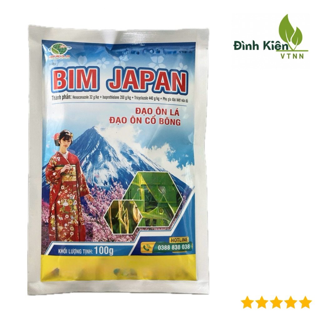 Gói BIM JAPAN (100g). Đạo ôn lá, đạo ôn cổ bông. 3gói/1hecta
