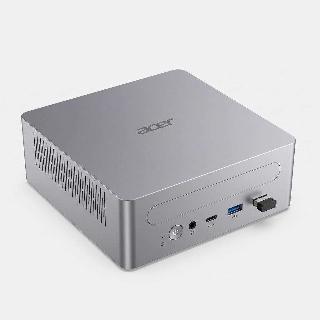 Mini Pc Acer SQM1670 Ryzen 7 8845HS 8 nhân boost 5.1Ghz, iGPU 780M 12 nhân, nhân NPU xử lý AI 16TOP
