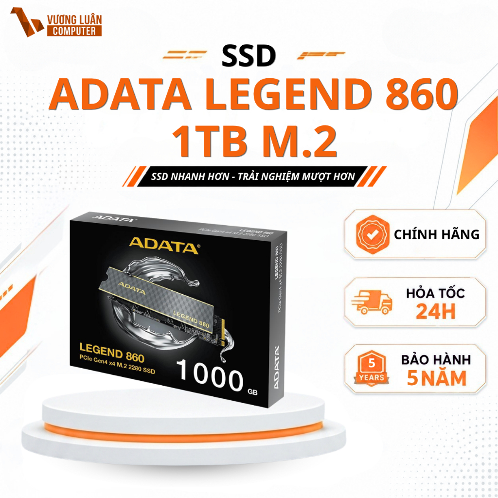 Ổ Cứng SSD Adata Legend 860 1TB M.2 NVMe PCIe Gen4x4 Tốc Độ Cao