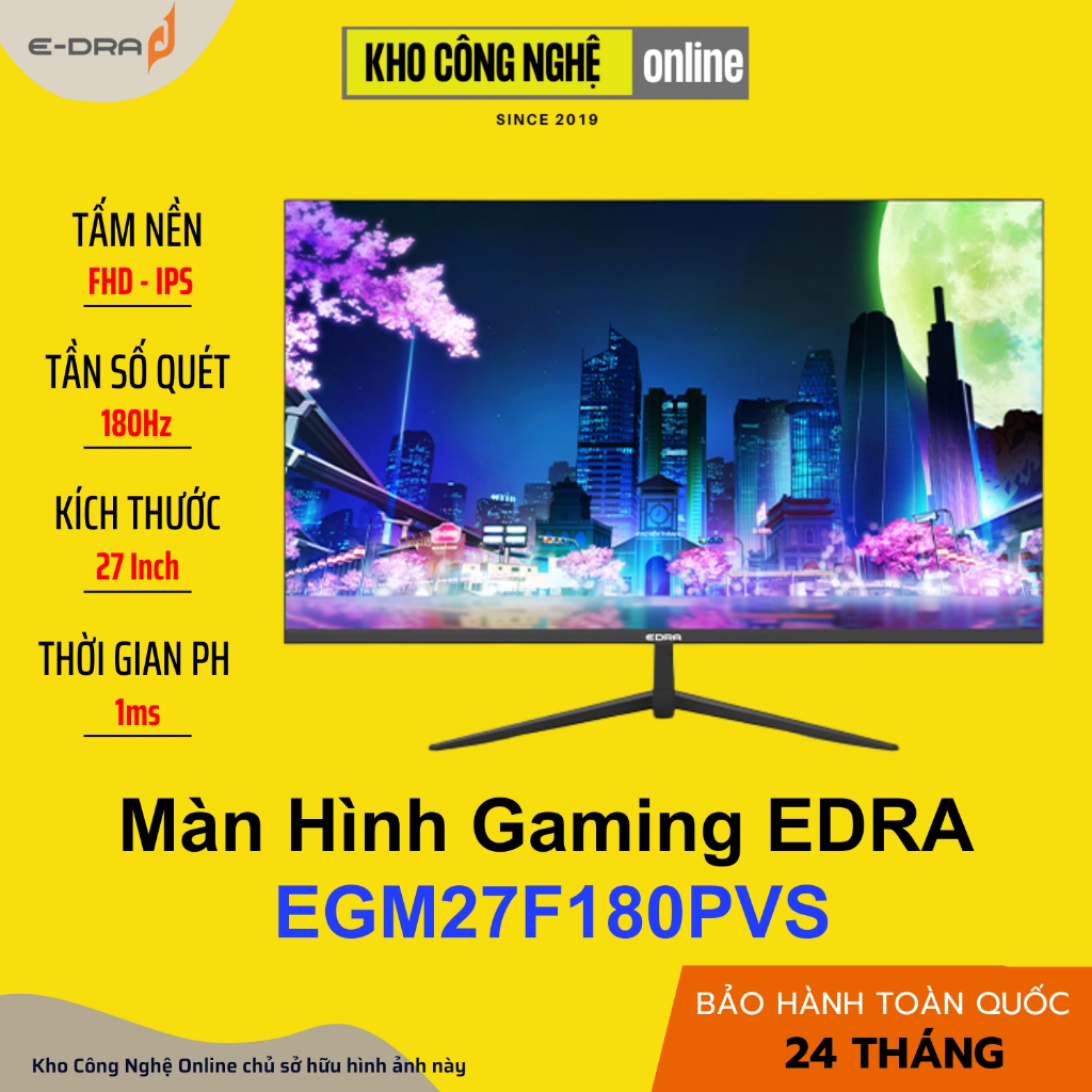 Màn Hình Gaming EDRA EGM27F180PVS