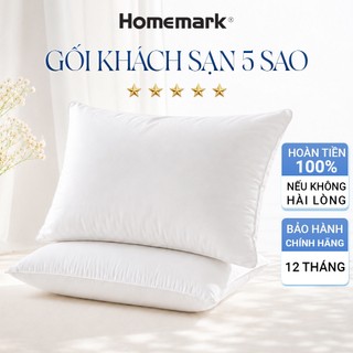 Ruột gối lông vũ 50x70cm - gối khách sạn 5 sao cao cấp êm ái chống xẹp lún thoáng khí homemark cl01