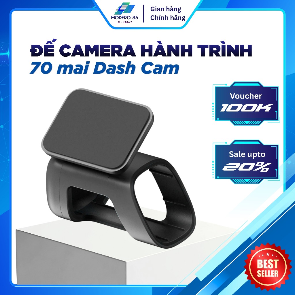 Đế cài Camera hành trình 70mai Dash Cam A500s và A800s, 1S, M300, M500 - Modero86 X-tech