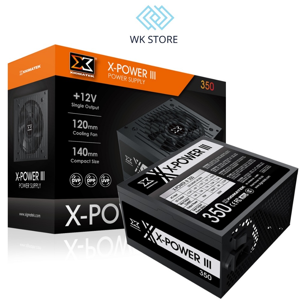 Nguồn XIGMATEK X-POWER III X350 250W - Mới Bảo hành 36 Tháng