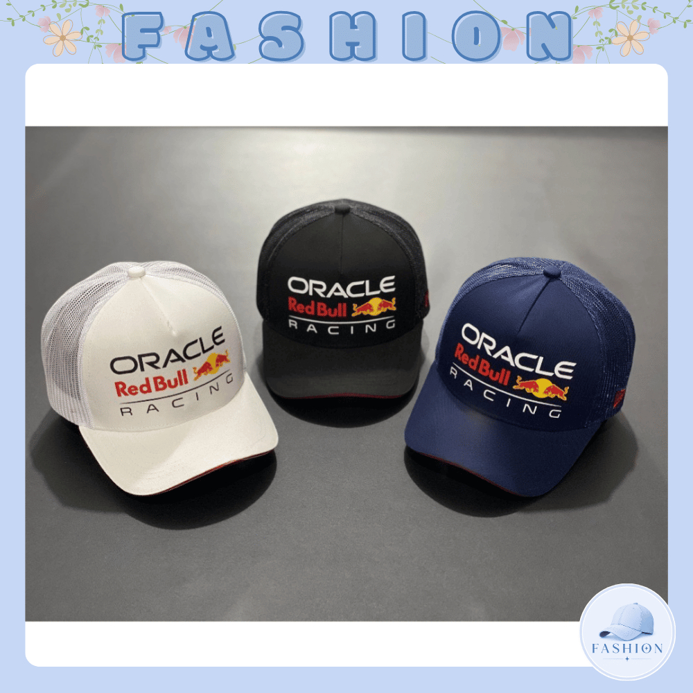 Nón kết nam phối lưới, Mũ lưỡi trai Oracle Redbull Racing hàng VNXK, F65