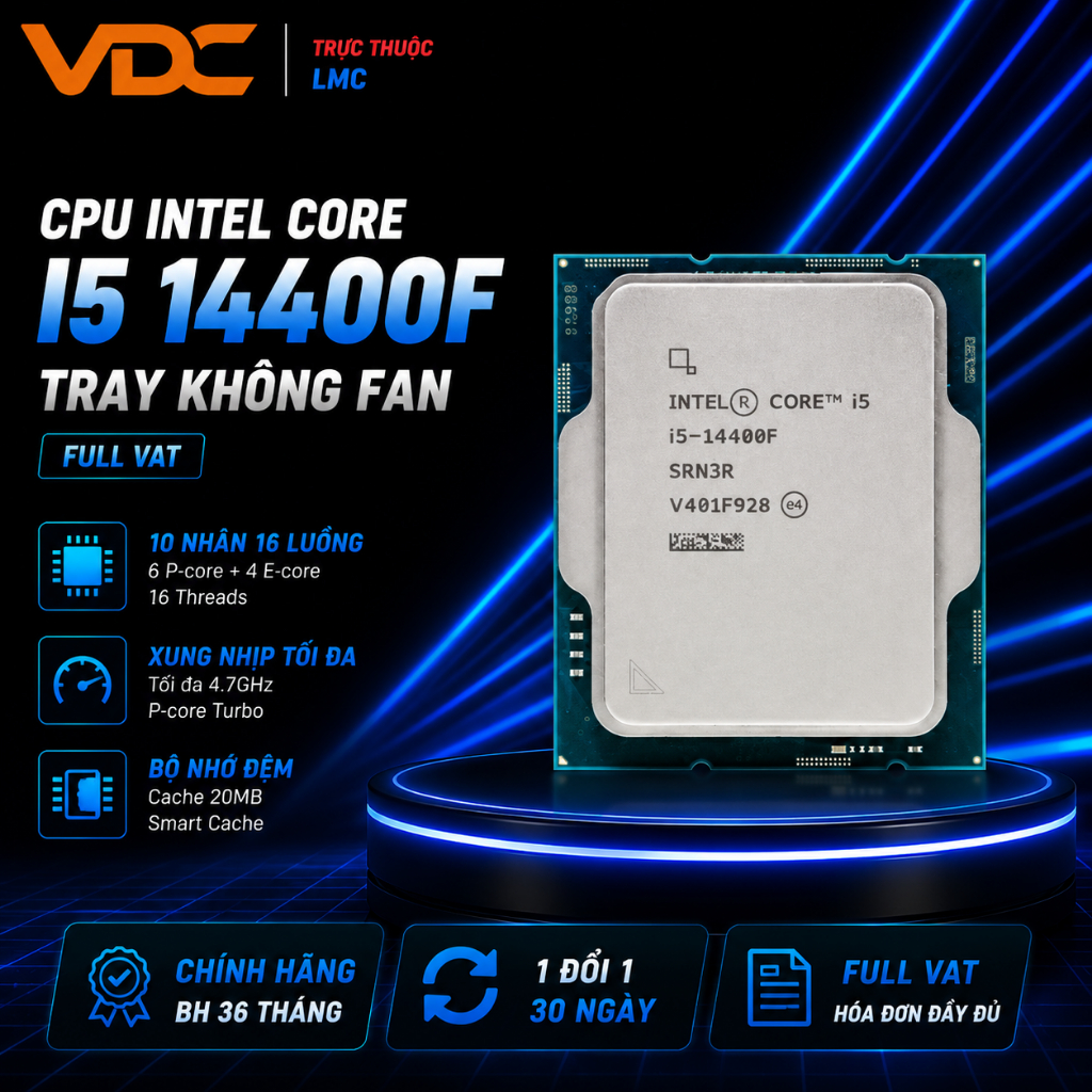 [New Full VAT ] CPU Intel core i5 14400F Tray NEW NK