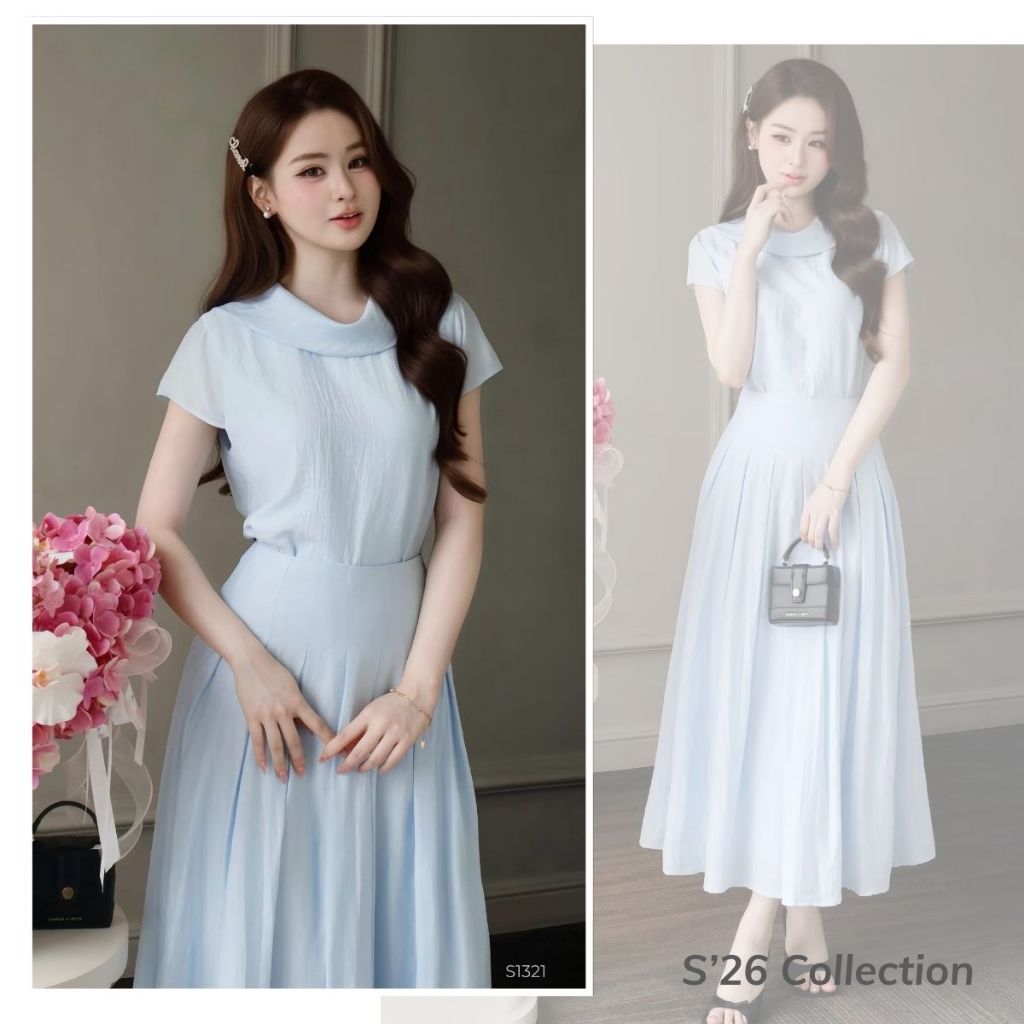Set Váy Áo Cùng Chân Váy Xoè , Thoải Mái, Chất Liệu Cao Cấp, Phù Hợp Trong Mọi Dịp Lavish Design - S