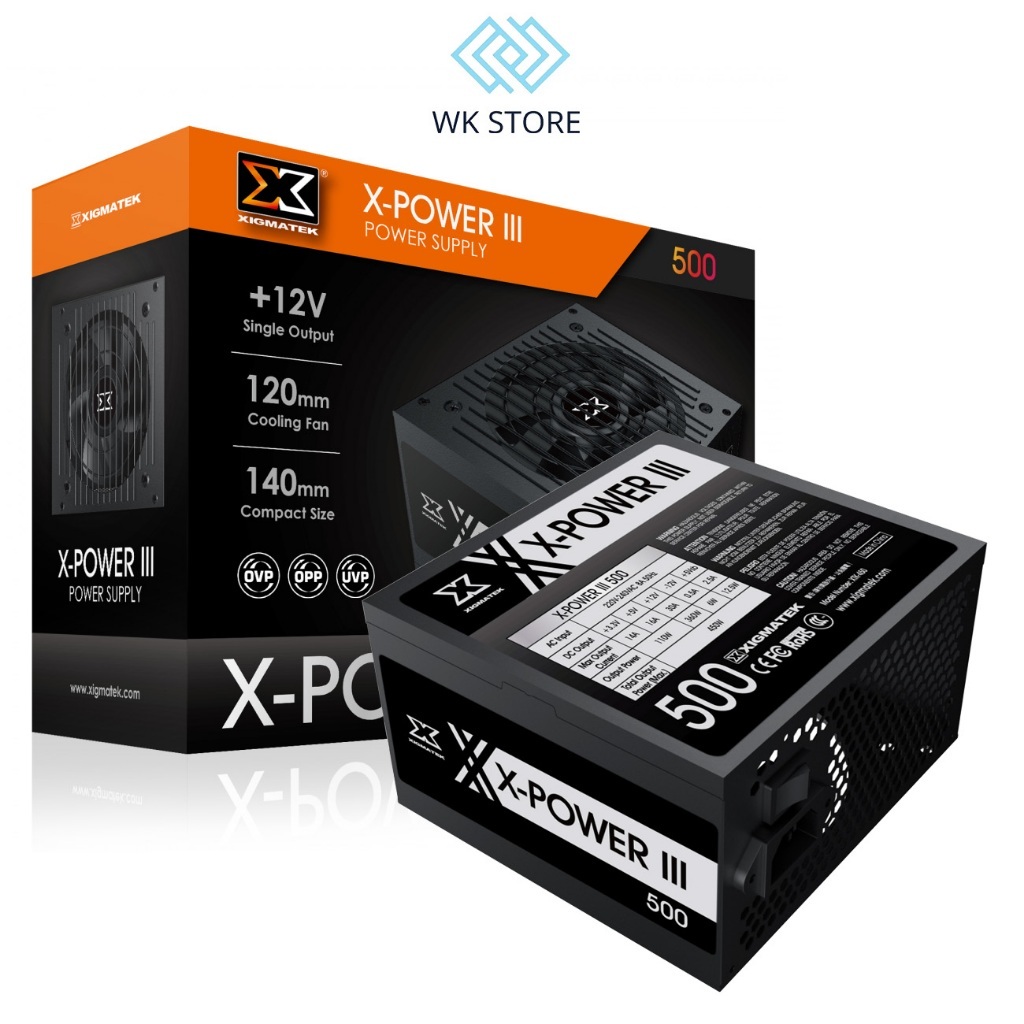 Nguồn Xigmatek X-Power III X500 450W || Mới, BH 36T