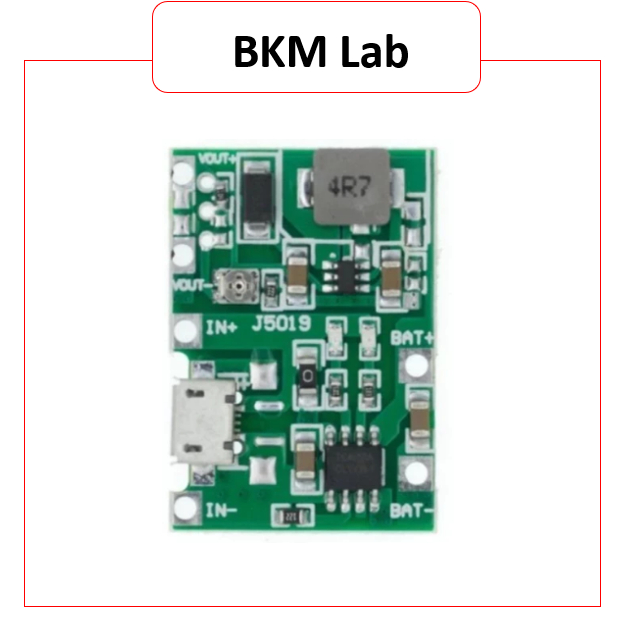 Mạch Tăng Áp 4.3-27V Tích Hợp Sạc Pin 18650 TA-J5019 – Module Boost Converter Sạc Pin, Nguồn DIY