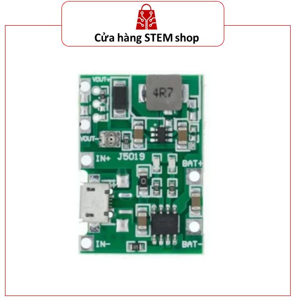 Mạch Tăng Áp 4.3-27V Tích Hợp Sạc Pin 18650 TA-J5019 – Module Boost Converter Sạc Pin, Nguồn DIY