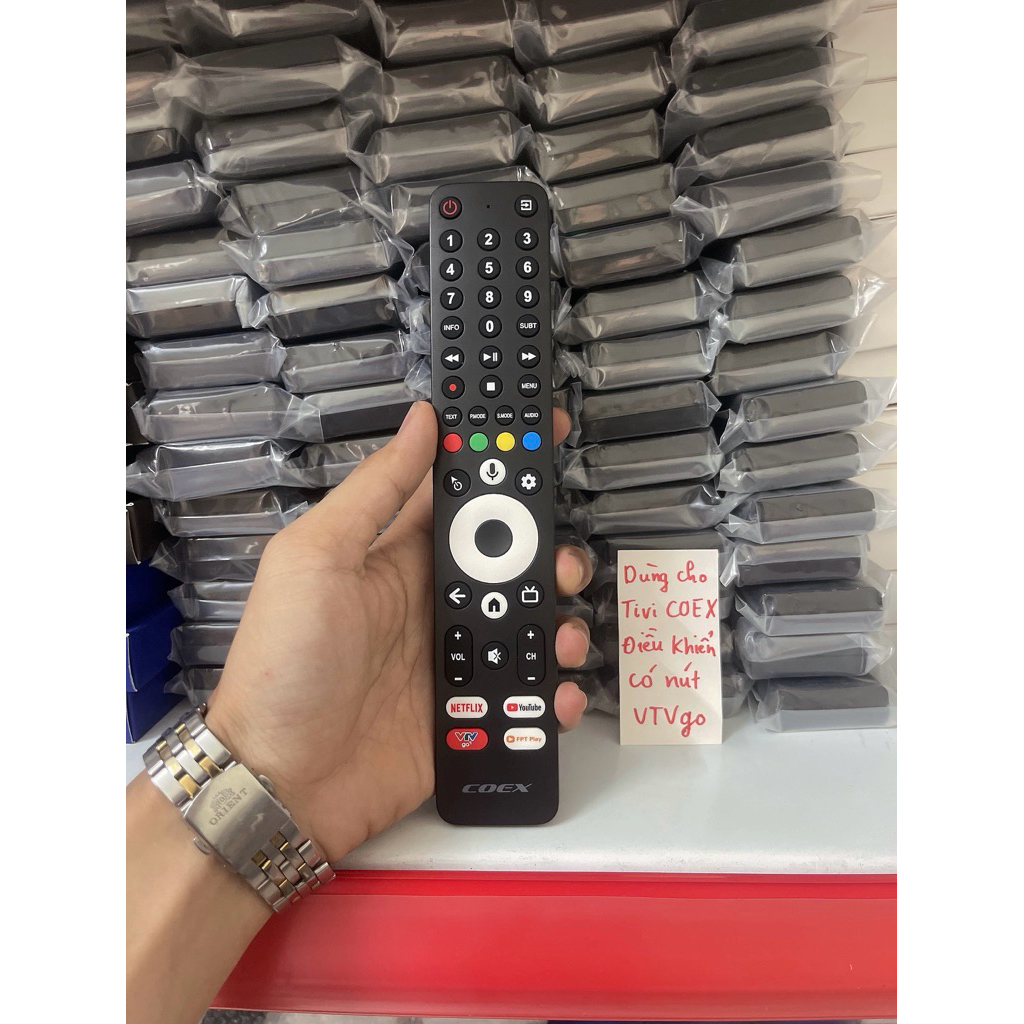 Remote Điều khiển Tivi COEX nút VTVgo( Dùng cho Tivi COEX điều khiển có nút VTVgo)