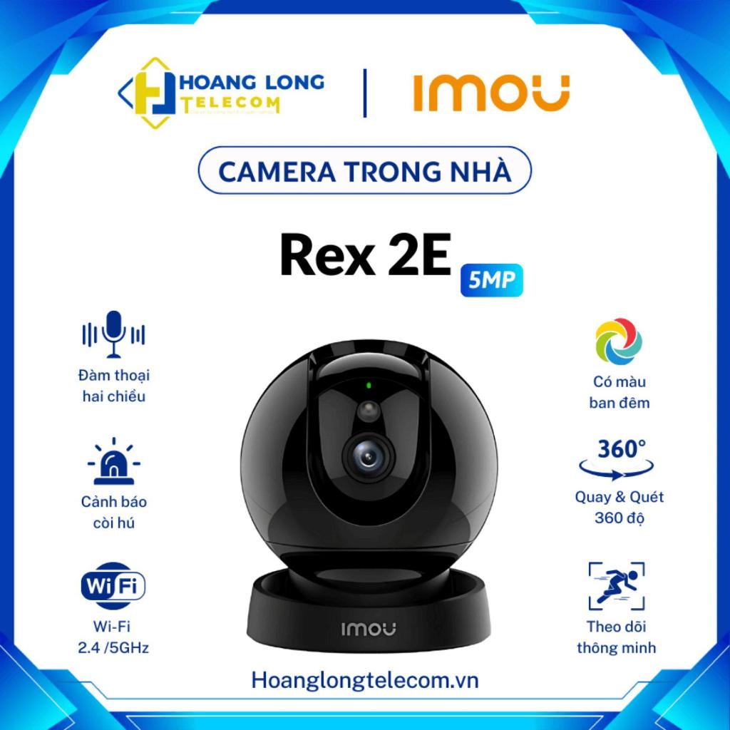 Camera wifi PT Full-Color 5MP Imou Rex 2E (IPC-GK2DP-5C0WE) quay quét 360°